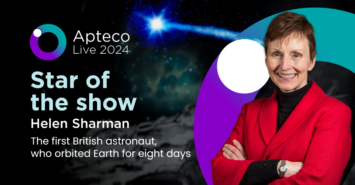 Introducing Helen Sharman, our out-of-this-world keynote speaker for Apteco Live 2024